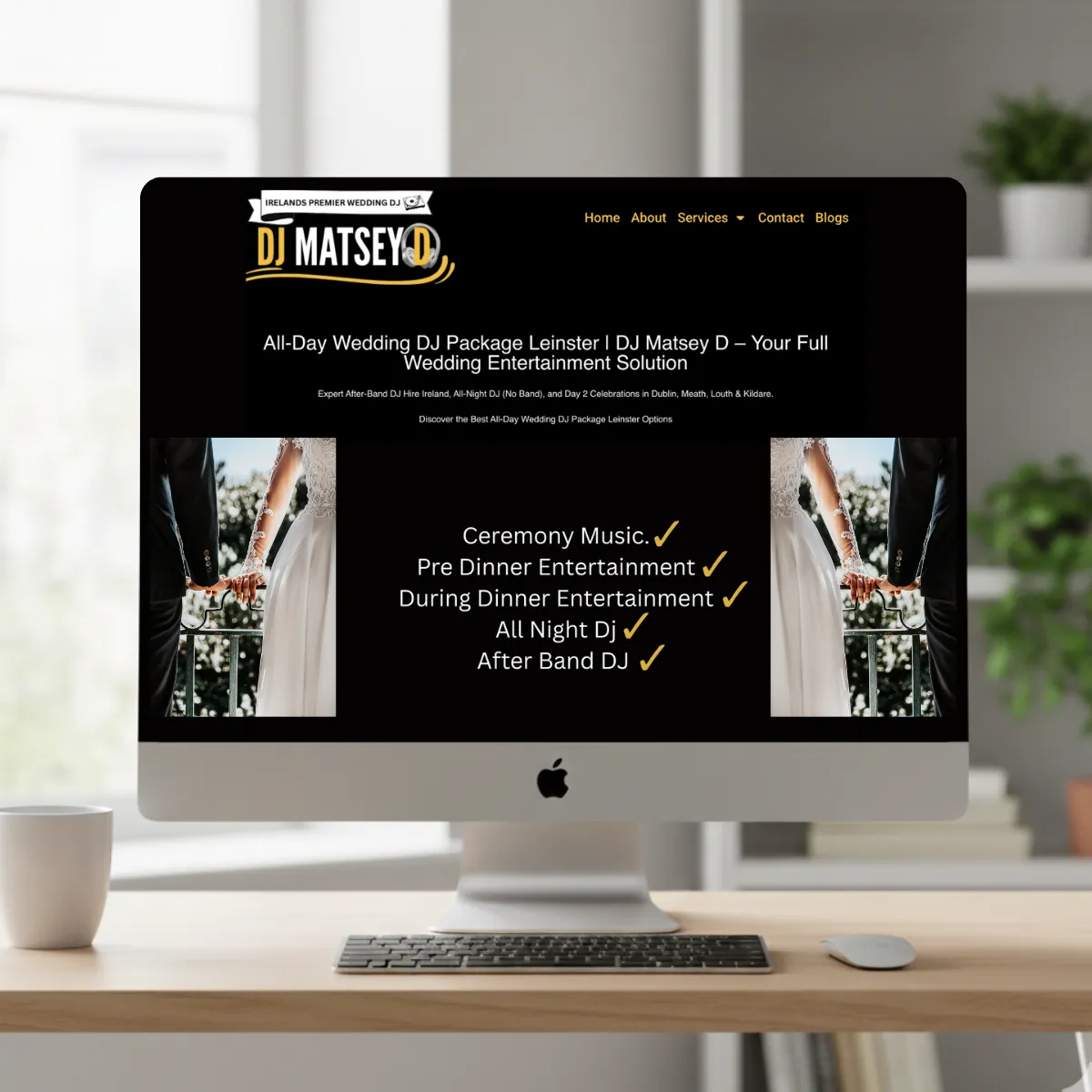 All-Day Wedding DJ Package by DJ Matsey D for weddings across Meath, Louth, Dublin, Kildare, Monaghan & Cavan