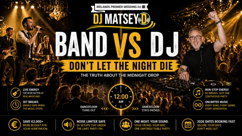 Wedding Band vs DJ Ireland 2026 — DJ Matsey D
