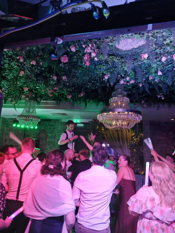 Wedding DJ at Station House Hotel Meath — packed dancefloor with DJ Matsey D