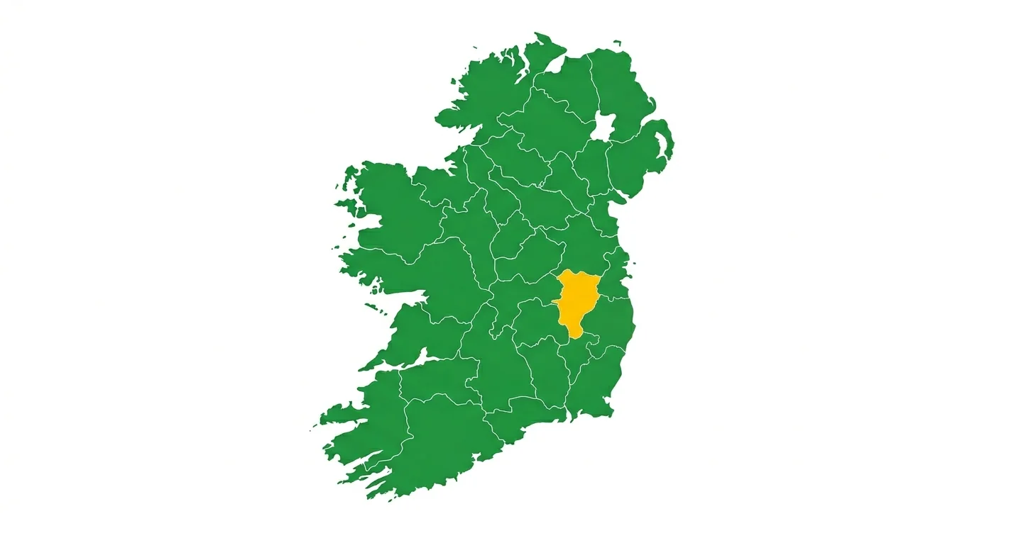 Wedding DJ Co. Kildare — Map of Ireland highlighting County Kildare