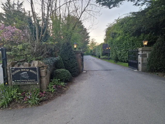 Entrance gate to Station House Hotel Kilmessan Co. Meath wedding venue